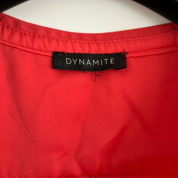 Dynamite V Neck Red Shirt | XS - Picture 2 of 10